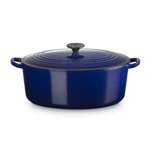 Le Creuset Indigo Cast Iron Oval Casserole 31cm